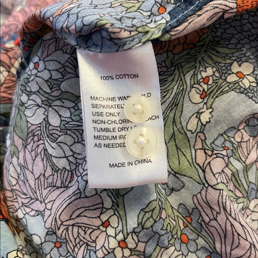 Trovata Birds of Paradise  Multicolor Floral Button-Up Shirt - Picture 6 of 6
